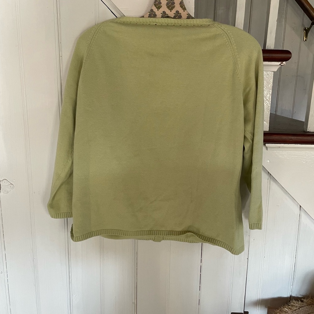 Light Green Button-Up Cardigan - Picture 5 of 5